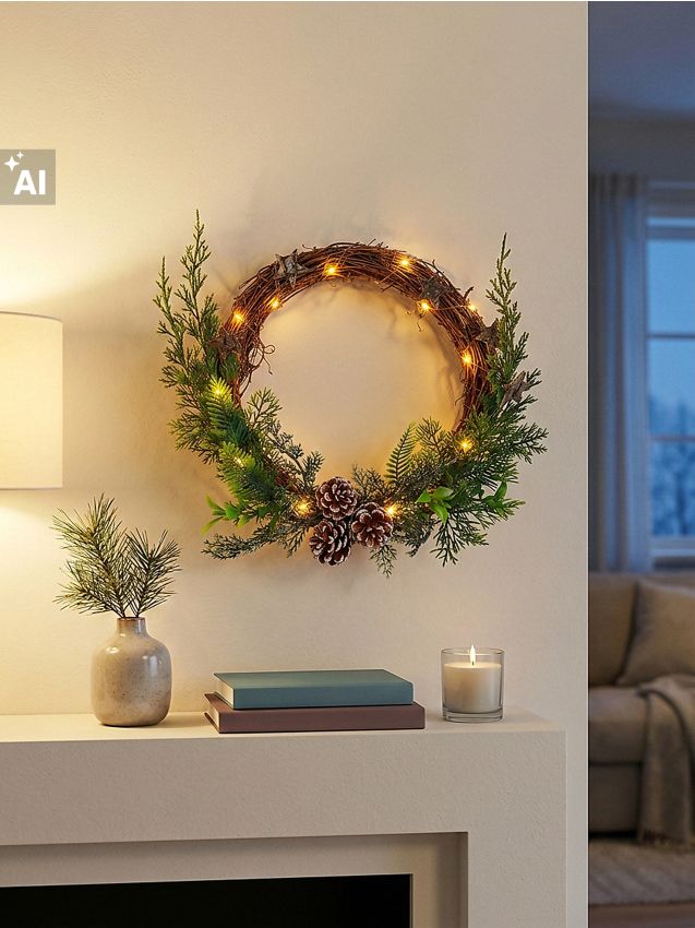 Sinsay - Coroniță decorativă LED de Crăciun - multicolor