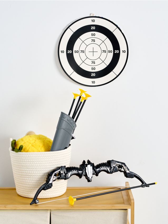 Sinsay - Set arc cu săgeți și țintă - multicolor