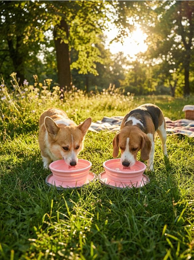 Sinsay - Bol pliabil pentru animale - roz-pastel