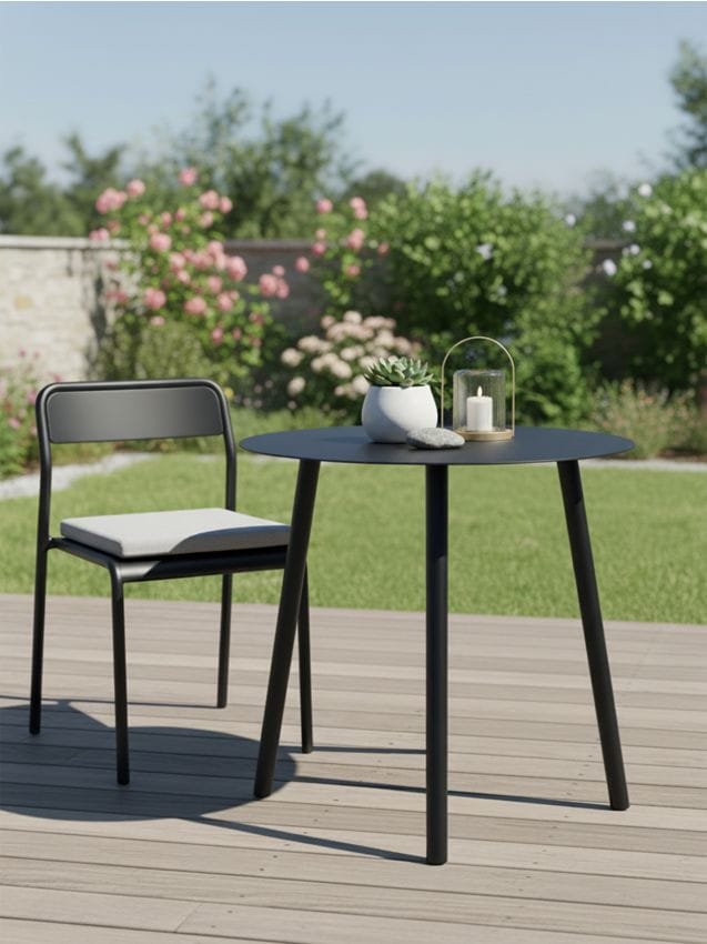 Sinsay - Măsuță rotundă din metal - negru