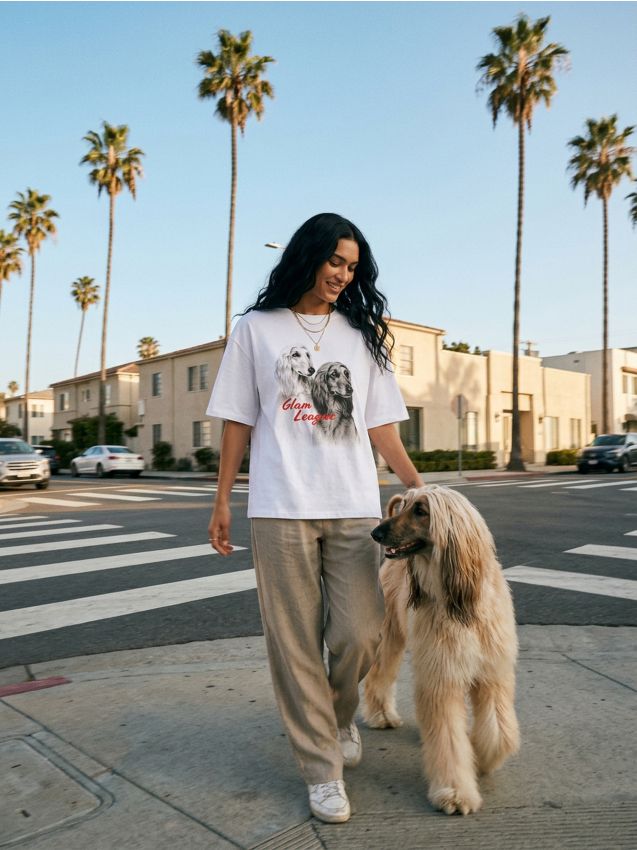 Sinsay - Tricou din bumbac cu imprimeu cu câini - alb