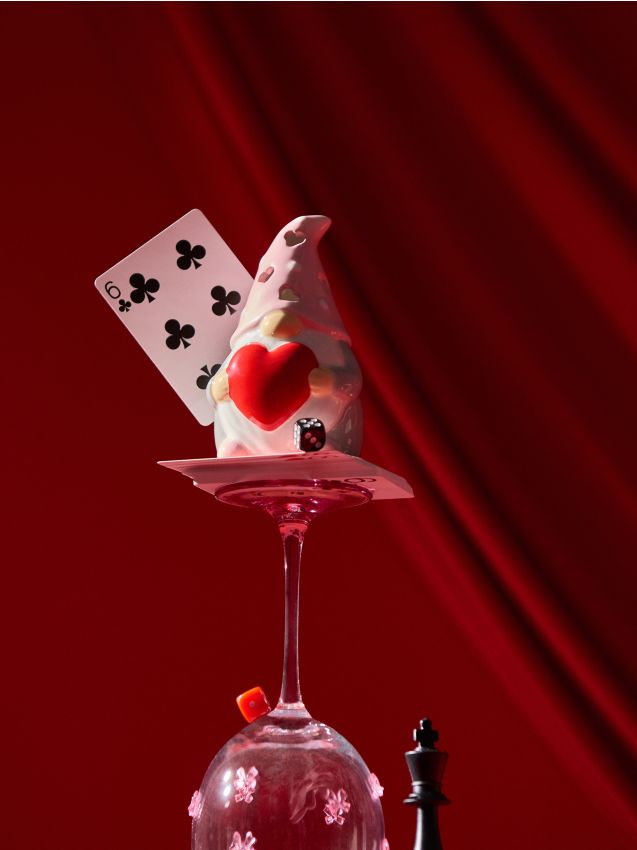 Sinsay - Valentínsky svietnik v tvare škriatka - viacfarebná