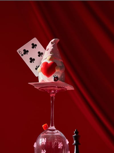 Valentinov svečnik v obliki škrata