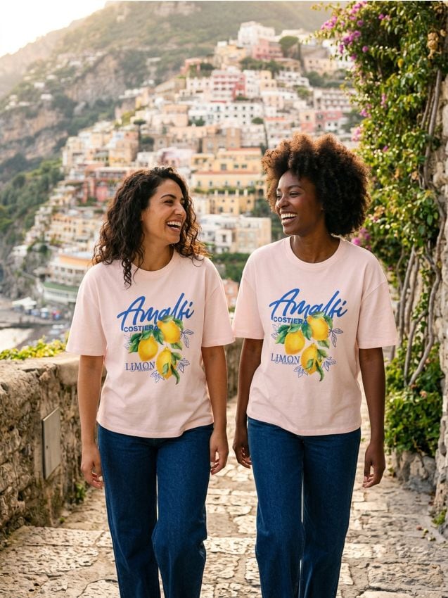 Sinsay - Tricou oversize din bumbac cu imprimeu - crem