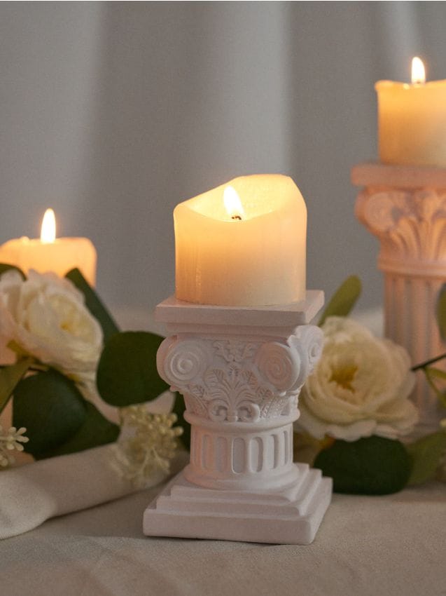 Sinsay - Decorațiune de sine stătătoare în formă de coloană - alb