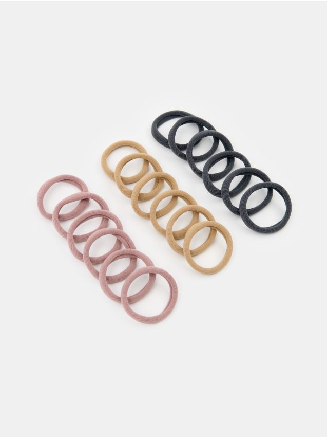 Sinsay - Set de 18 de elastice de păr - multicolor