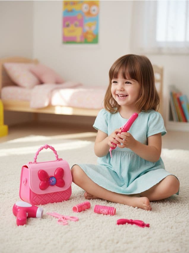 Sinsay - Geantă DIY cu accesorii pentru coafură - roz-aprins