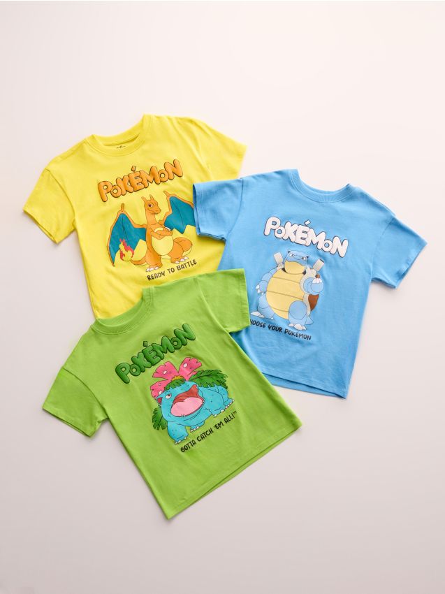 Sinsay - Tricou din bumbac cu mânecă scurtă Pokémon - verde