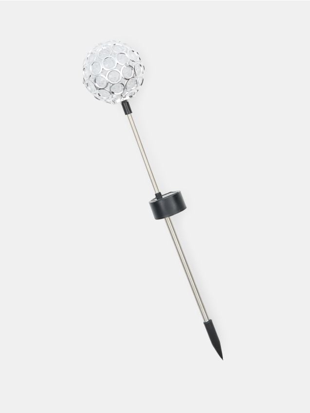 Sinsay - Lampă solară LED de grădină în formă de sferă - argintiu