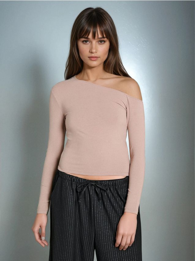 Bluse mit Volantärmeln - SINSAY
