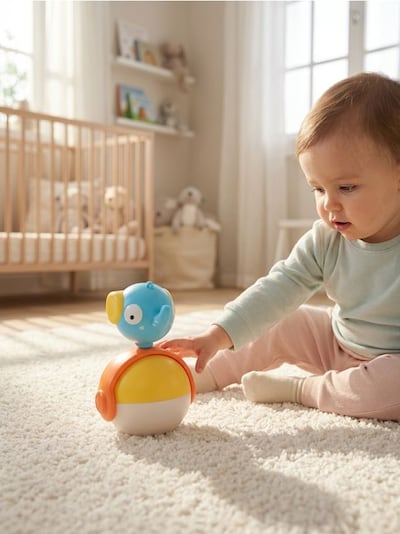 Roly-poly típusú billegő játék – elefánt