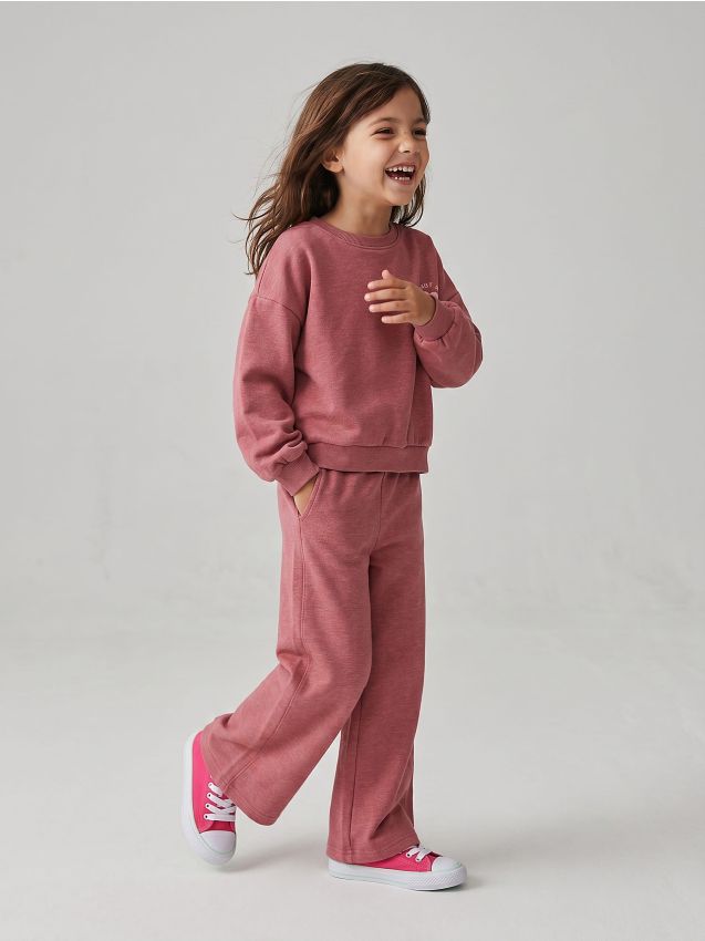 Sinsay - Set: bluză și pantaloni din tricot fleece - multicolor