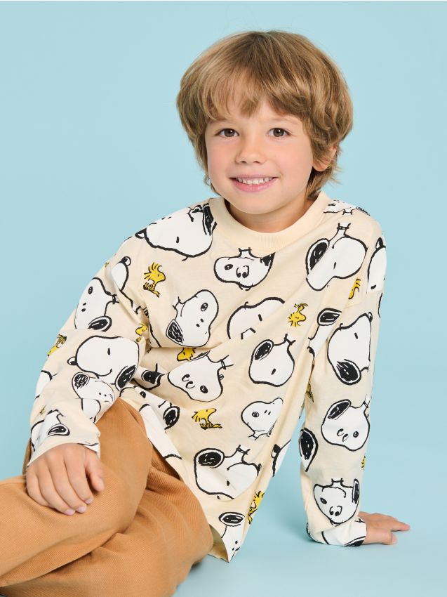 Tricou Snoopy cu mânecă lungă - SINSAY