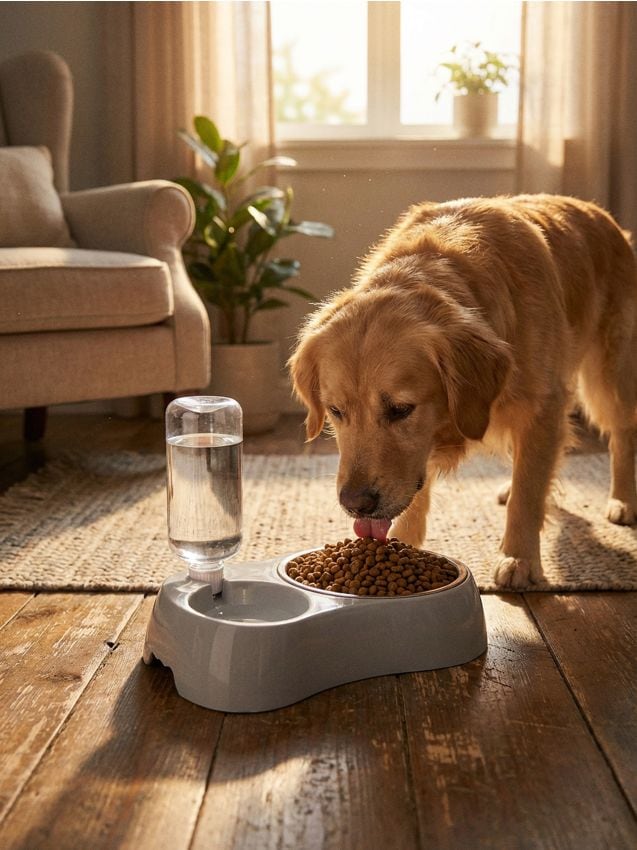 Sinsay - Bol pentru animale cu dozator automat de apă - gri deschis