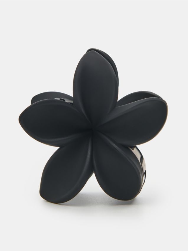 Sinsay - Agrafă de păr cu motiv floral - negru