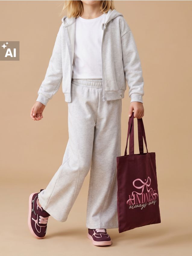 Sinsay - Set bluză și pantaloni sport - gri deschis
