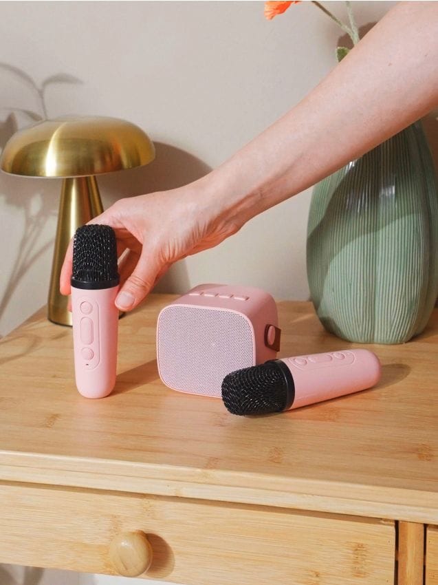 Sinsay - Bezdrôtová karaoke súprava - pastelová ružová