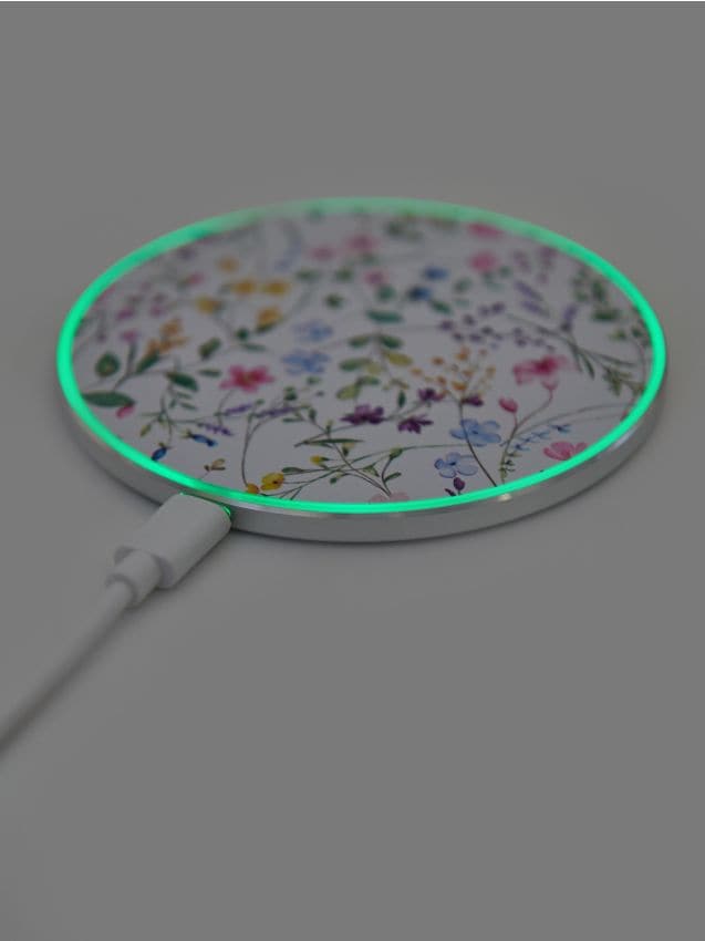Sinsay - Încărcător wireless cu motiv floral - multicolor