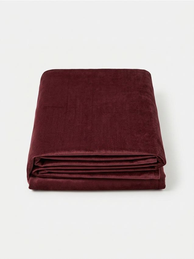 Sinsay - Draperie opacă pe bandă, cu finisaj din catifea - mahon
