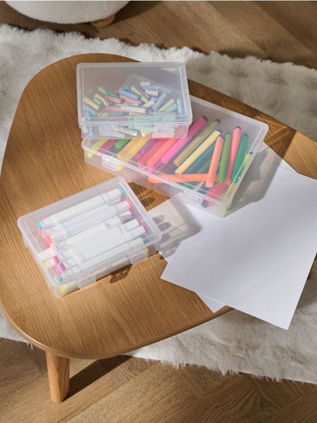 Sinsay - Úložné boxy 3 ks - biela