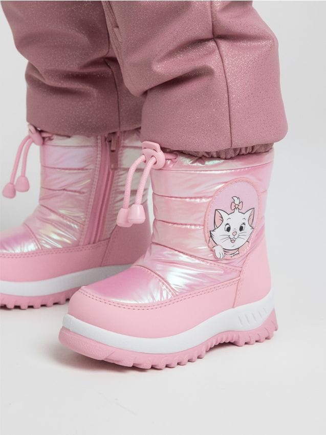 Sinsay - Zateplené snehule s holografickým efektom The Aristocats - pastelová ružová