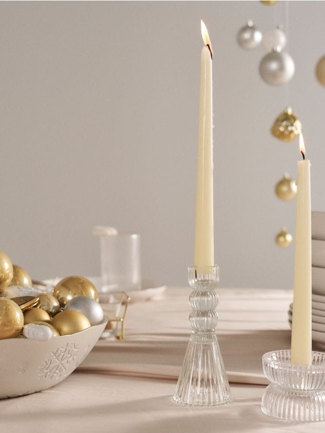 Sinsay - Sklenený svietnik - clear