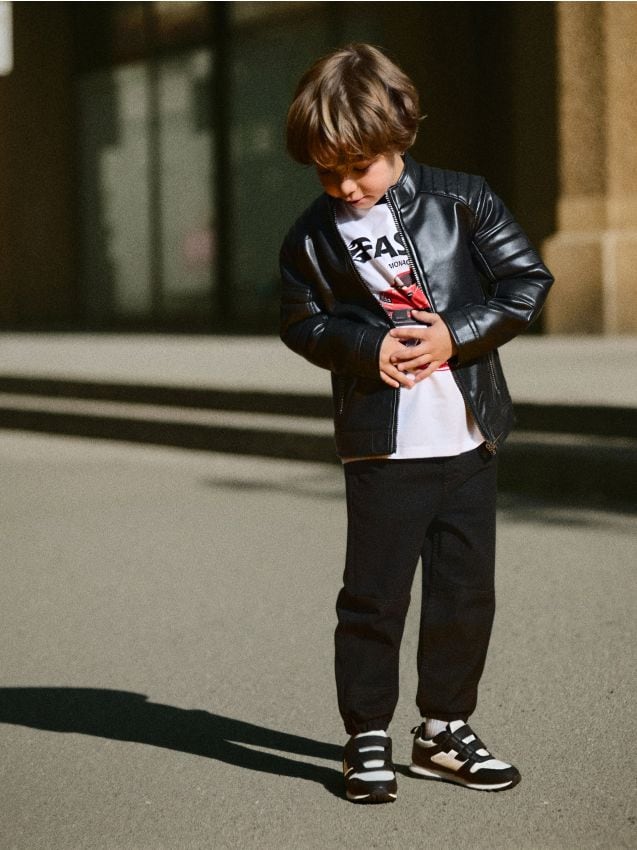 Sinsay - Motorkárska bunda - čierna