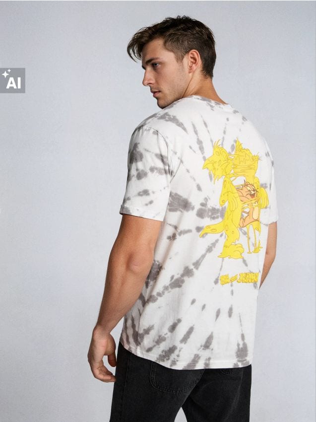 Sinsay - Tricou din bumbac cu imprimeu Tom and Jerry - multicolor