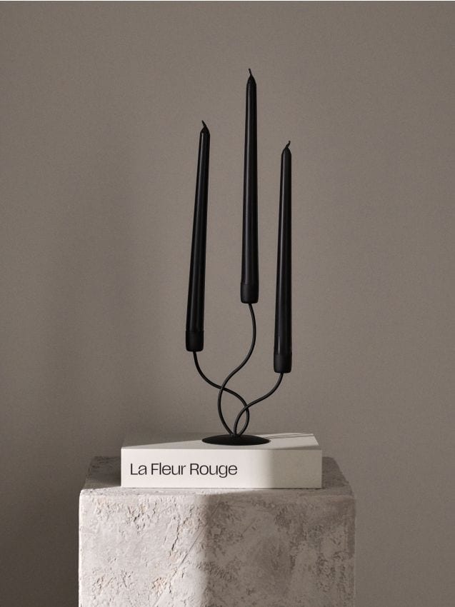 Sinsay - Svietnik s nepravidelným tvarom - čierna