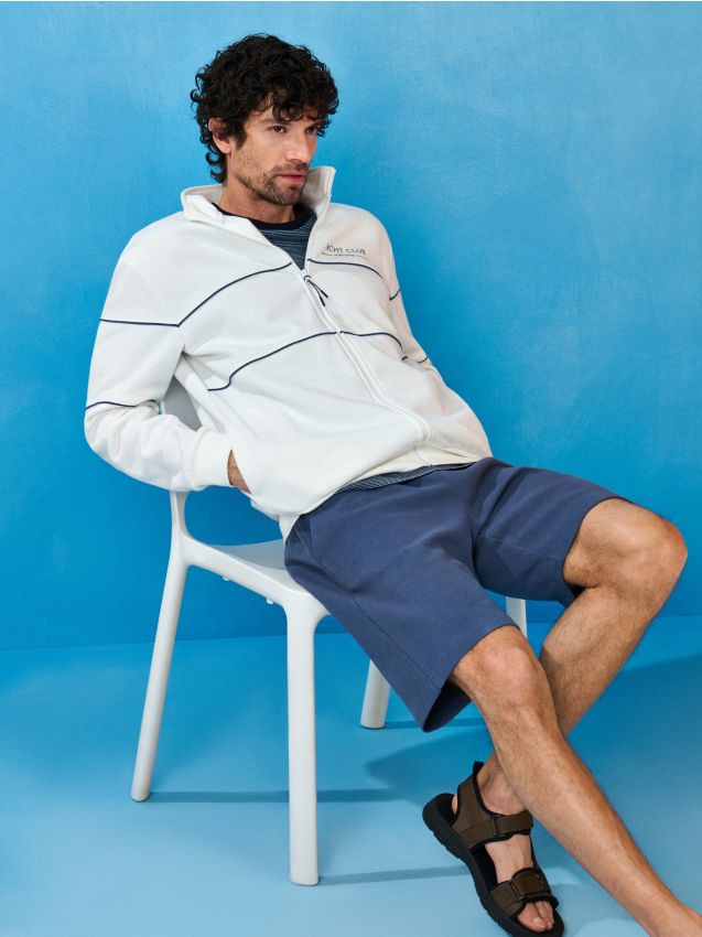 Sinsay - Șorturi din bumbac - bleumarin