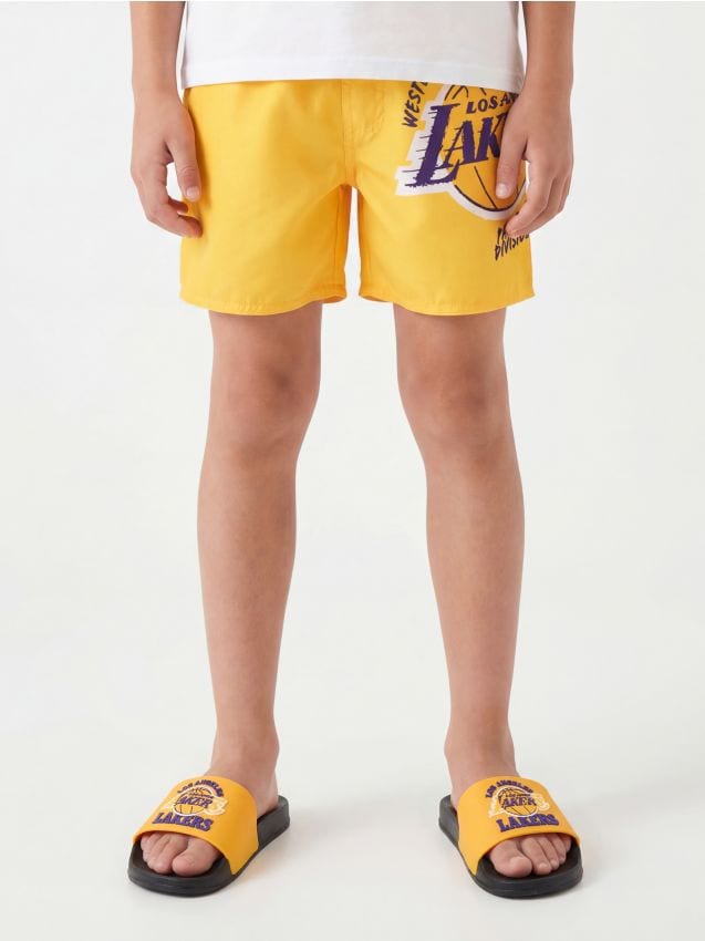 Sinsay - Pantaloni scurți de baie NBA Los Angeles Lakers - galben