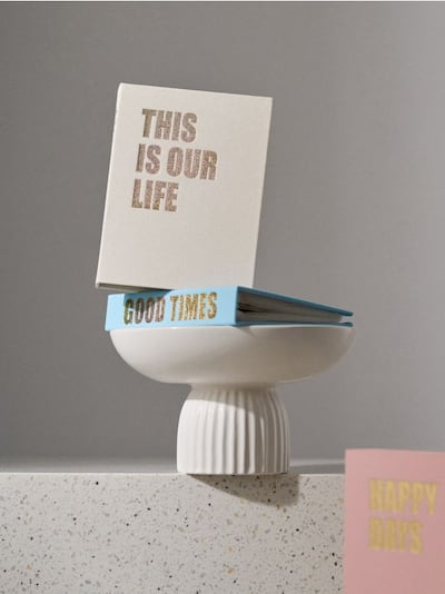 Fotoalbum mit Aufschrift