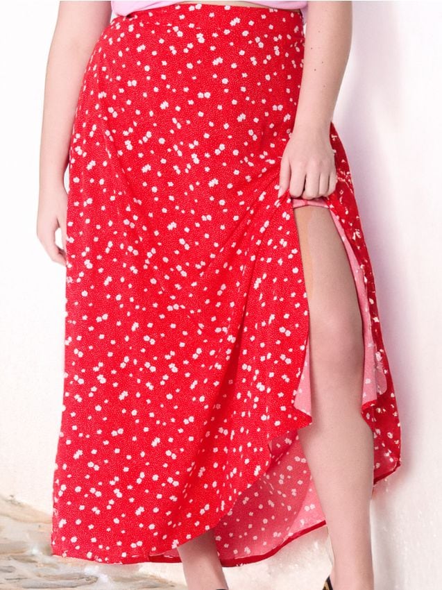 Lilleline midipikkuses seelik PLUS SIZE - SINSAY
