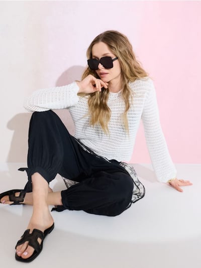 Pantaloni cargo in modal
