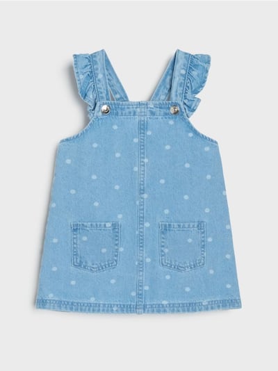 Джинсова сукня на бретелях