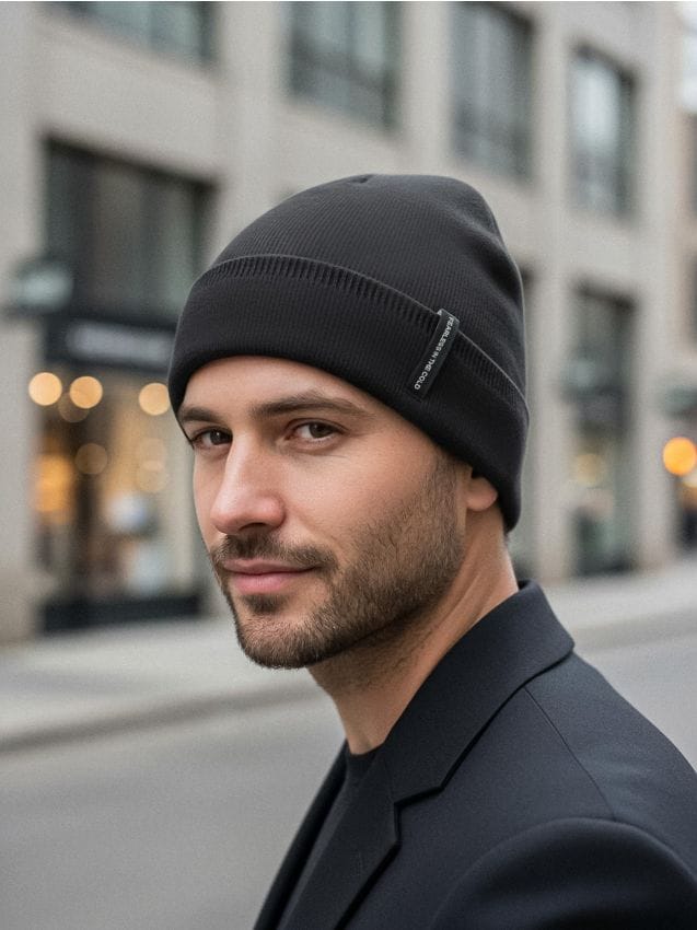 Sinsay - Beanie Čiapka s Viskózou - čierna