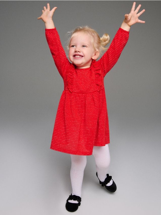 Sinsay - Rochie babydoll - roșu