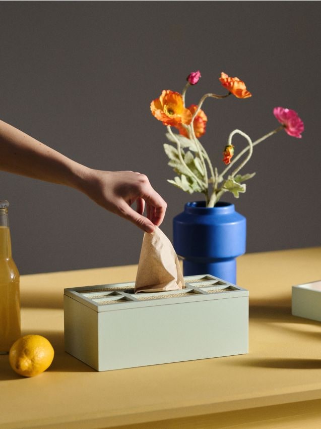 Sinsay - Cutie pentru șervețele - verde-maroniu