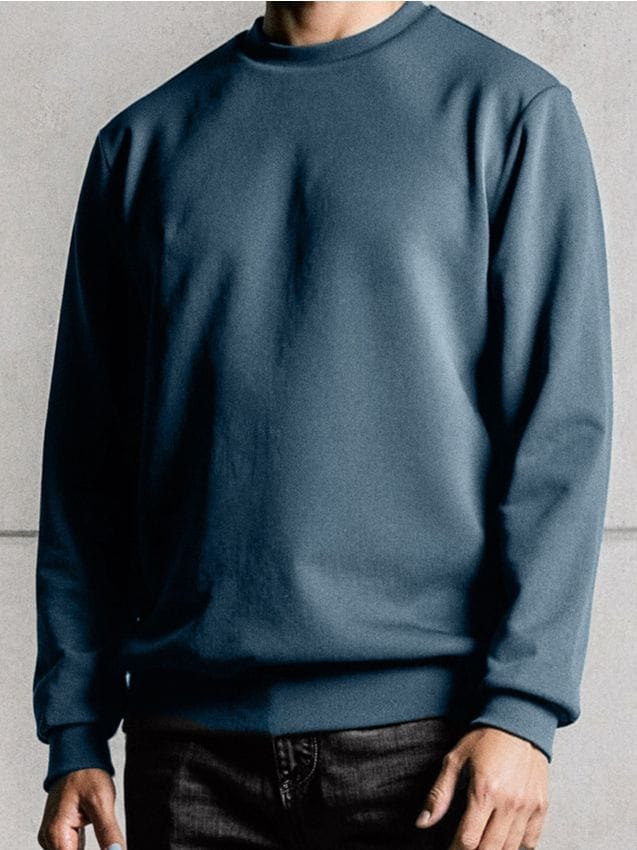 Sinsay - Mikina s dlhým rukávom - indigová