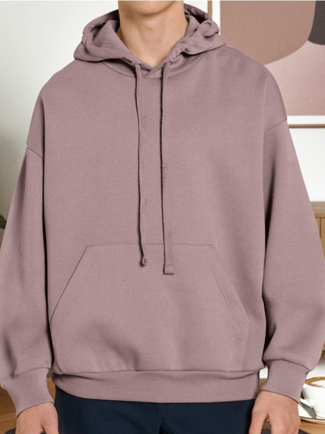 Sinsay - Hoodie s komfortným strihom - pastelová ružová