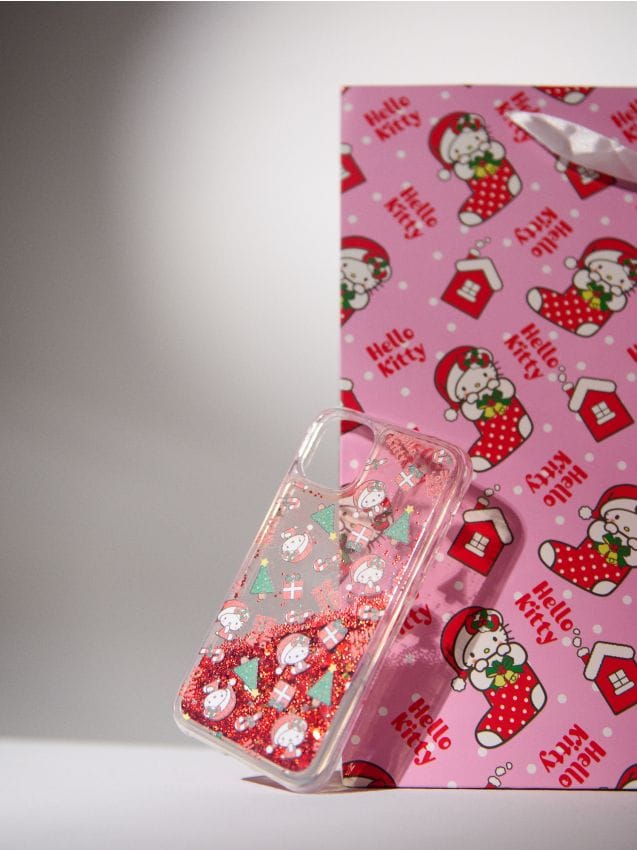 Sinsay - Vianočný obal na iPhone 11/XR Hello Kitty - červená