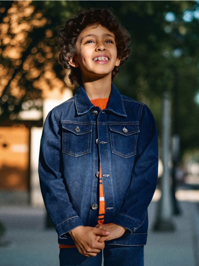 Sinsay - Denimová bunda - tmavomodrá