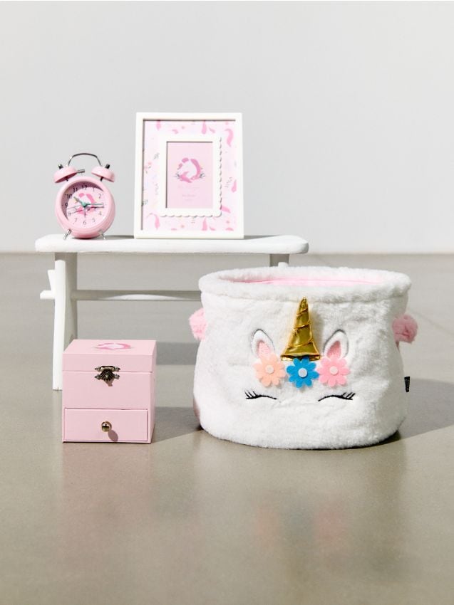 Sinsay - Coș de depozitare cu motiv de unicorn - multicolor