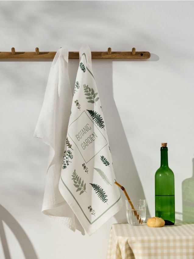Canovacci da cucina in cotone 2 pack - bianco