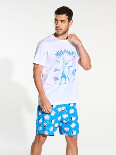 Baumwollpyjama Rick and Morty