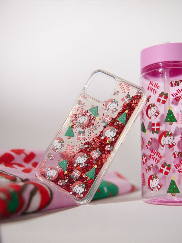 Sinsay - Vianočný obal Hello Kitty na iPhone 13/14 - červená