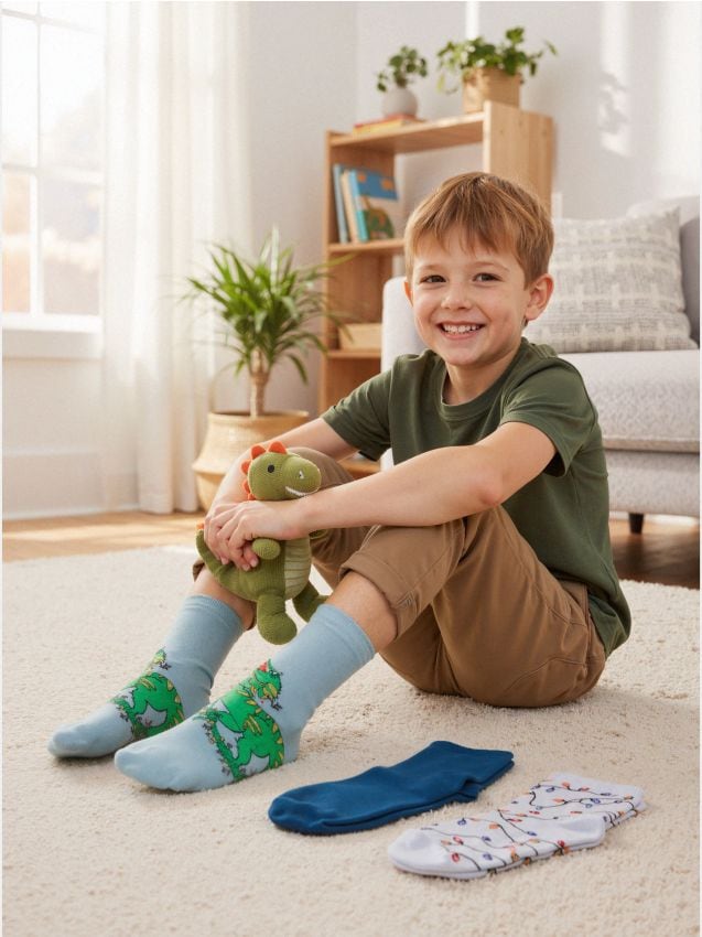 Sinsay - Ponožky 3 kusy - viacfarebná