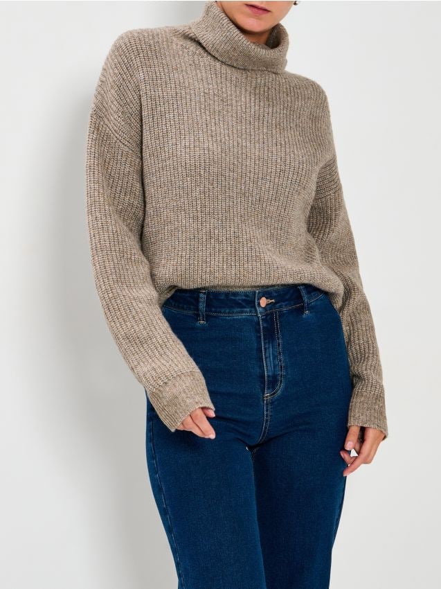 Sinsay - Maletă reiată - kávová