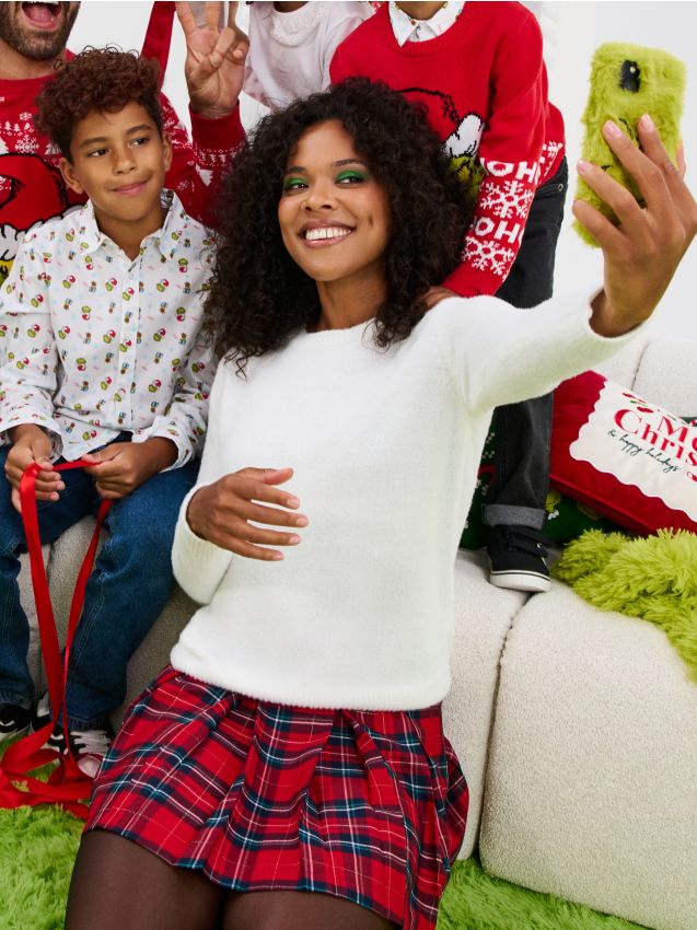 Sinsay - Pulover basic - alb