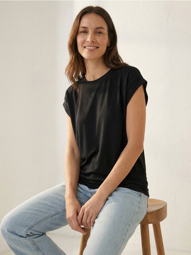 Sinsay - Tricou - negru